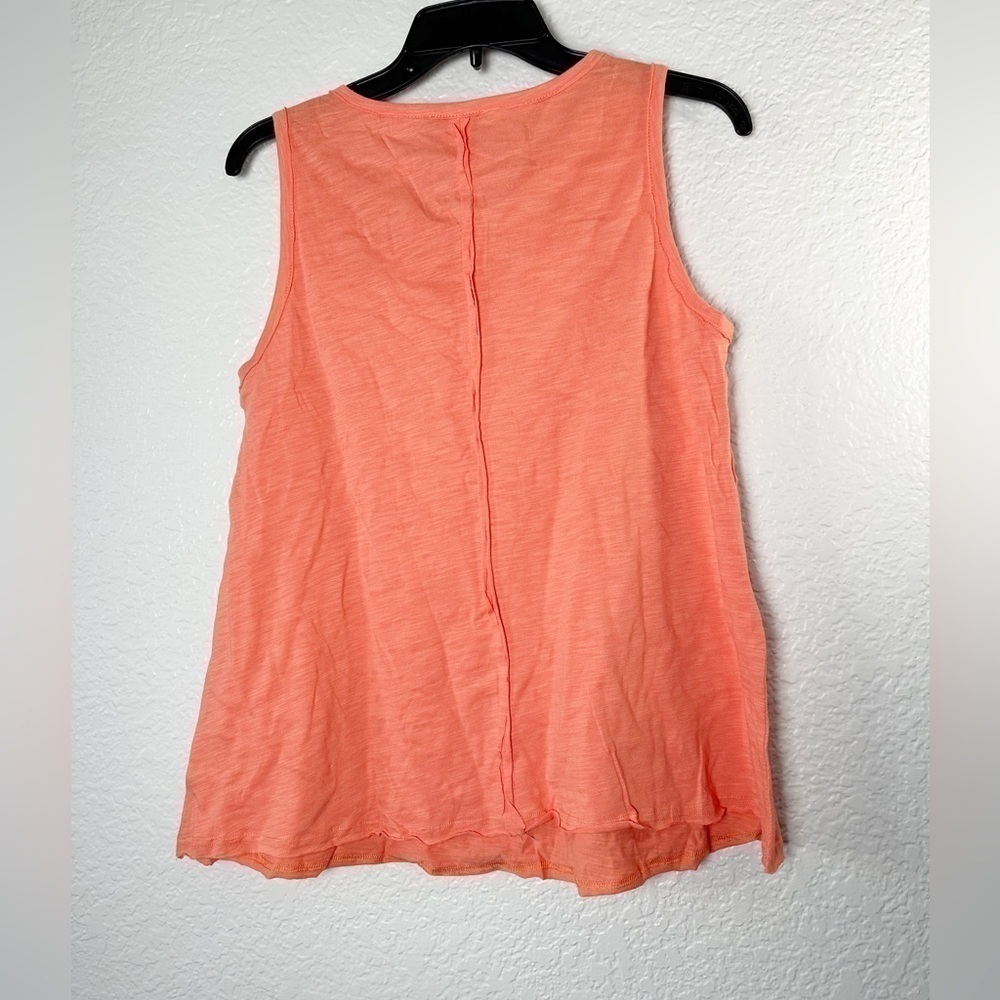 Doe & Rae Orange Floral Tank Top - Picture 2 of 3